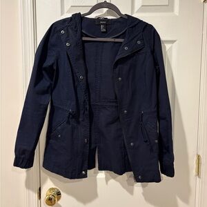 Forever 21 Hooded Canvas Jacket